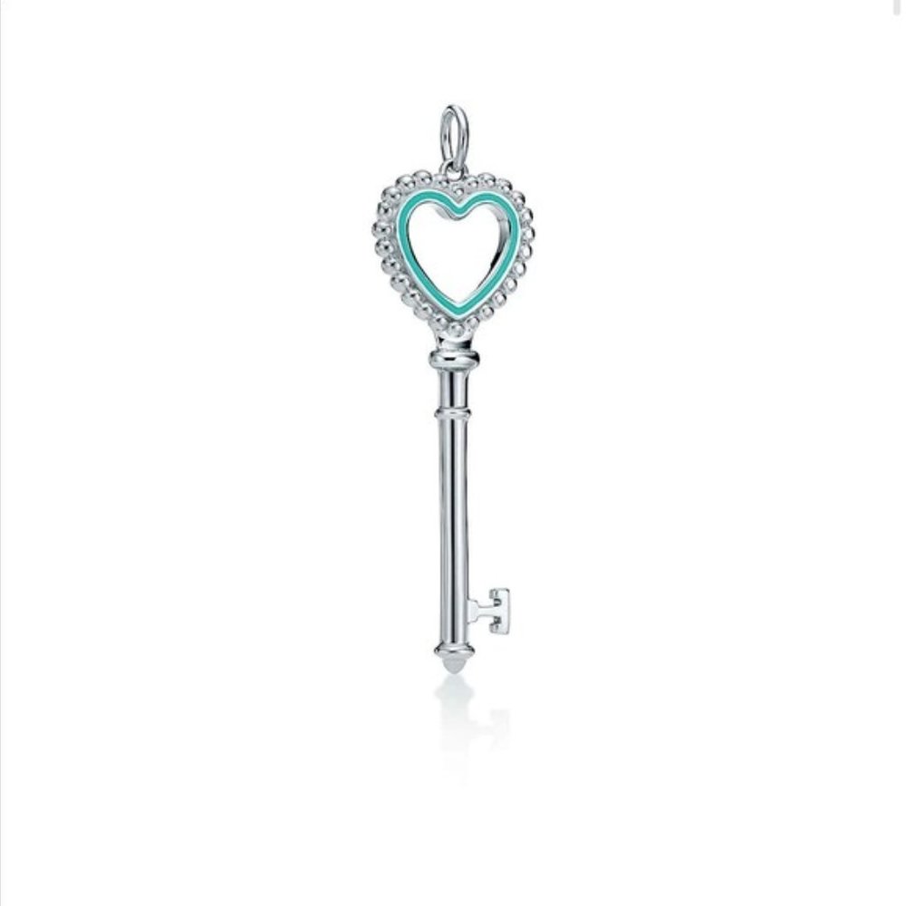 Tiffany & Co. Beaded Heart Key Pendant